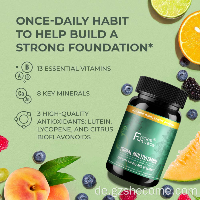 Shecome Primal Multivitamin-Kapseln Energie und Immununterstützung
